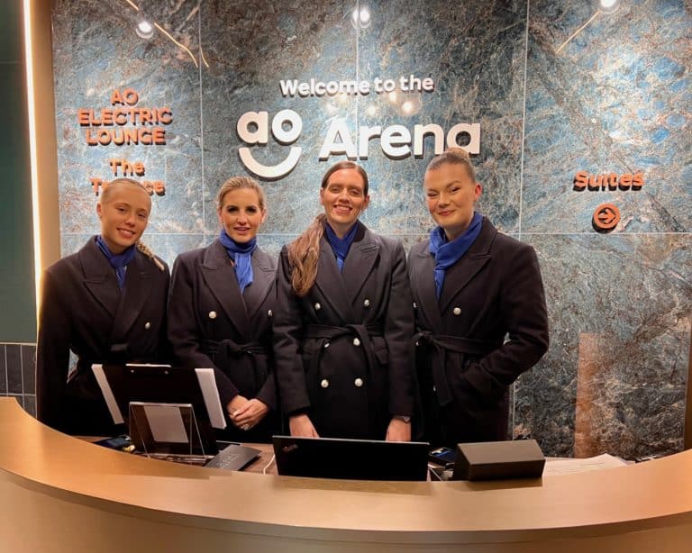 ao arena event staff