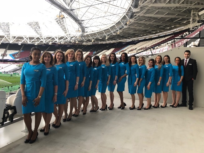 hospitality staff at west ham united