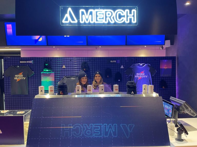 Brand Ambassadors at Merch stand