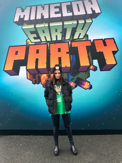 Event staff at Minecon Earth event