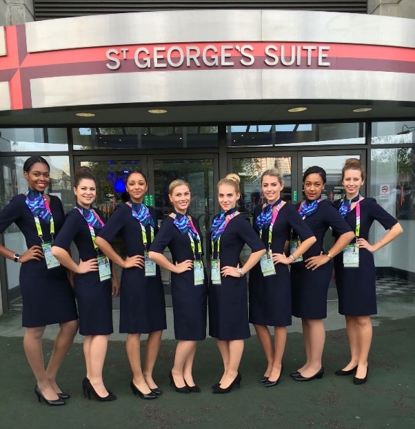 Hospitality staff at Rugby World Cup in 2015